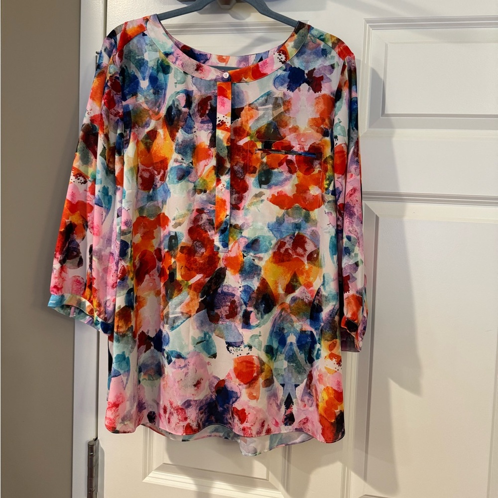 NYDJ Urban Vista Pink Blouse